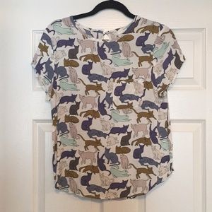 H&M cat print top